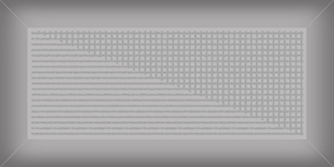 Мелкоформатная плитка Metro Mono Dec Grey glossy 150х75х9 фото